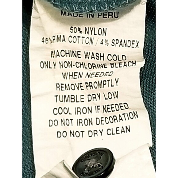 Greyson Polo Shirt Men's Size Large Green Wolf Logo Golf Course Embroidery - Picture 6 of 6